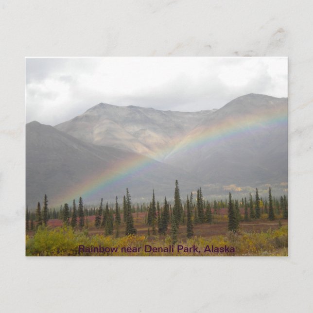 Tarjeta postal arco iris (Anverso)