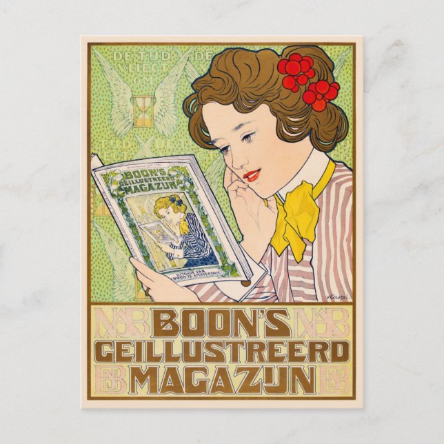 Tarjeta postal Art Nouveau (Anverso)