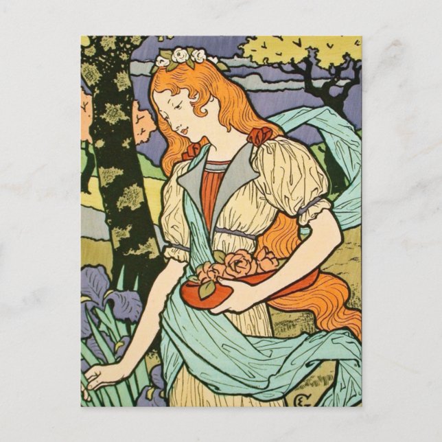 Tarjeta postal Art Nouveau (Anverso)