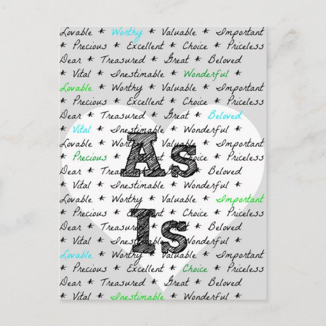 Tarjeta postal AS IS - Plantinski (Anverso)