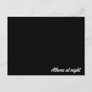 Tarjeta postal Atenas por la noche