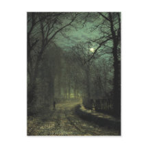 Tarjeta postal Atkinson Grimshaw Yorkshire Lane CC
