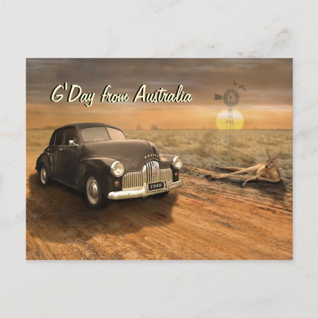 Tarjeta postal australiana (Anverso)