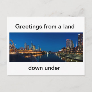 Tarjeta postal australiana Melbourne City