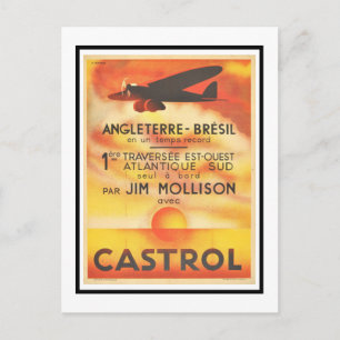 Tarjeta postal - Avión Francés Art-Deco
