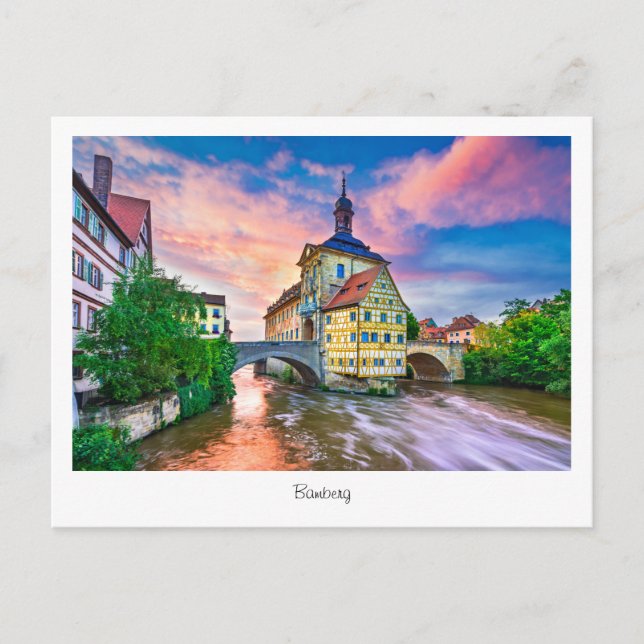 Tarjeta postal Bamberg, Baviera en Alemania (Anverso)