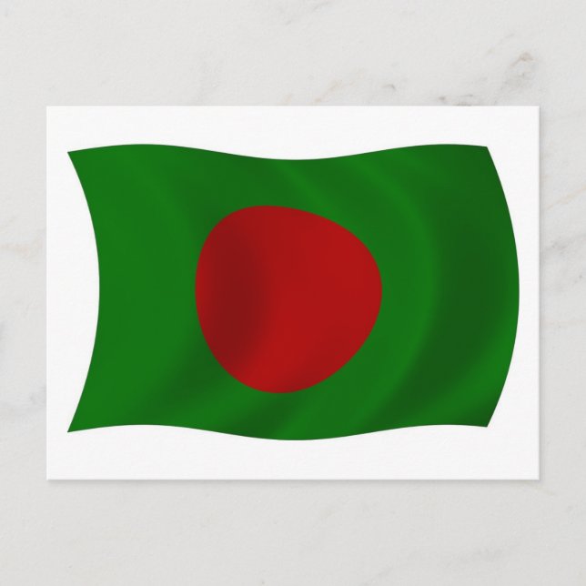 Tarjeta postal Bandera de Bangladesh (Anverso)