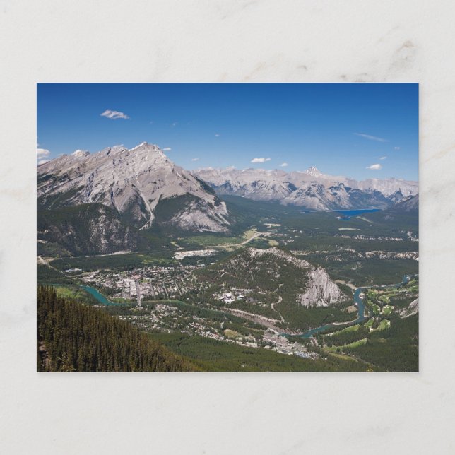 Tarjeta postal Banff Aerial View (Anverso)