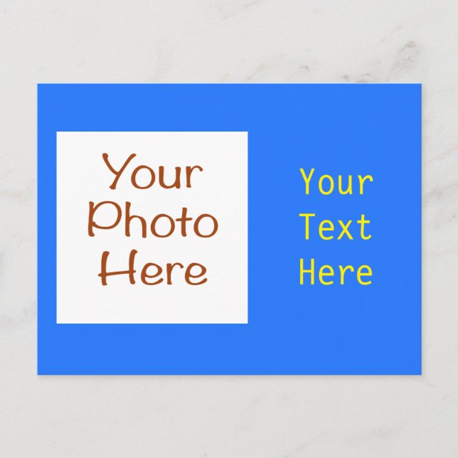 Tarjeta postal básica de Personalizable completo (Anverso)