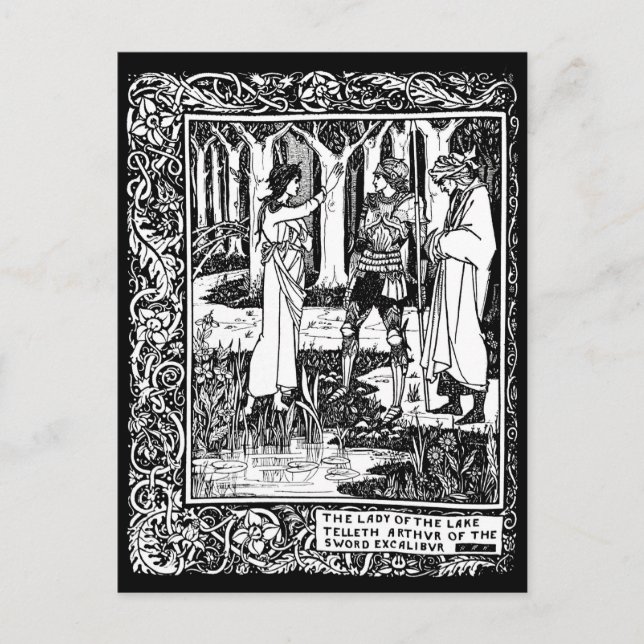 Tarjeta postal Beardsley Excalibur (Anverso)