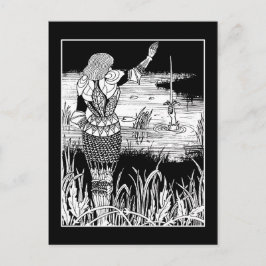 Tarjeta postal Beardsley Knight Excalibur