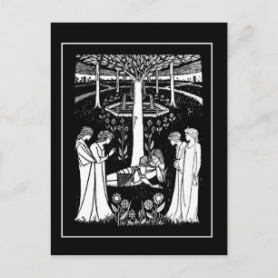 Tarjeta postal Beardsley Lancelot