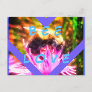 TARJETA POSTAL BEE LOVE