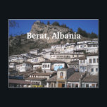 Tarjeta postal Berat, Albania<br><div class="desc">Postal con imagen de la ciudad histórica de Berat,  Albania.</div>
