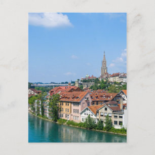 Tarjeta postal Berna Suiza Waterfront View