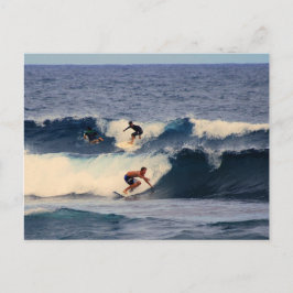Tarjeta postal Big Island Hawaii Surfers