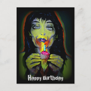 Tarjeta postal "Birday Zombie"