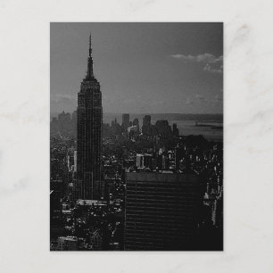 Tarjeta postal Black White New York