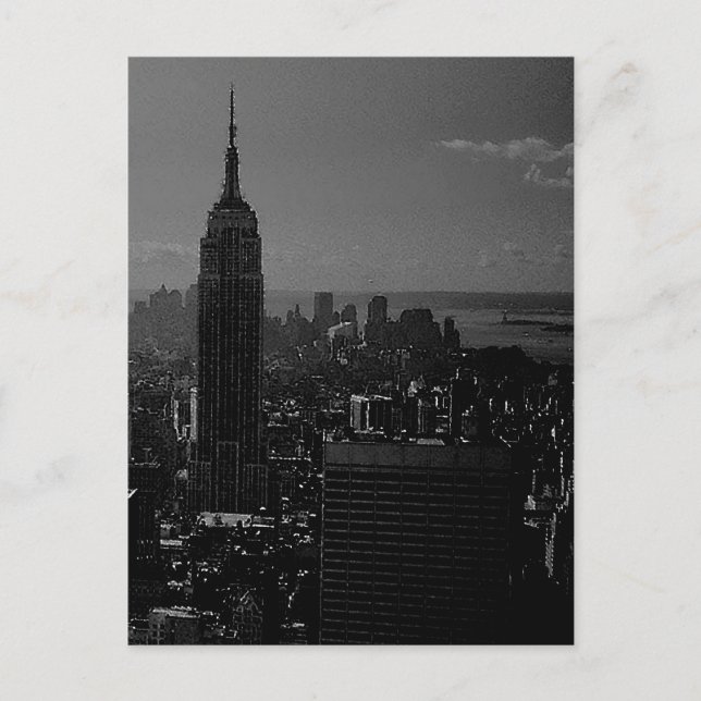 Tarjeta postal Black White New York (Anverso)