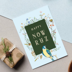 Tarjeta postal BLANK Happy Nowruz Songbird