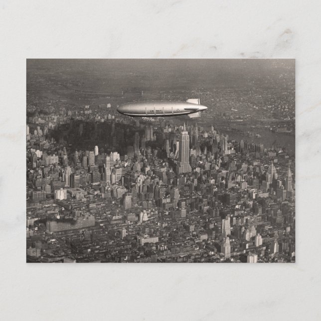 Tarjeta postal Blimp Over New York - 1746493.jpg (Anverso)