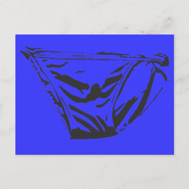 Tarjeta postal Blue Briefs (Anverso)