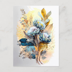 Tarjeta postal Blue Flower