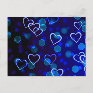 Tarjeta postal Blue Hearts