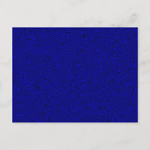 Tarjeta postal Blue Whorls