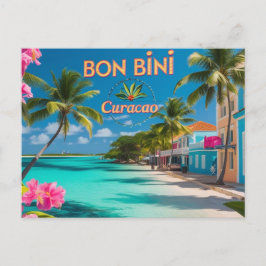 Tarjeta postal Bon bini a curacao