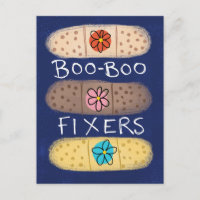 Tarjeta postal Boo-Boo Fixer Bandaids