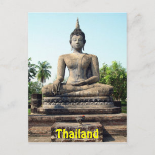 Tarjeta postal Buddha Sukhothai Tailandia