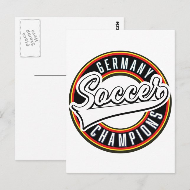Tarjeta Postal Campeones de Fútbol de Brasil (Anverso / Reverso)
