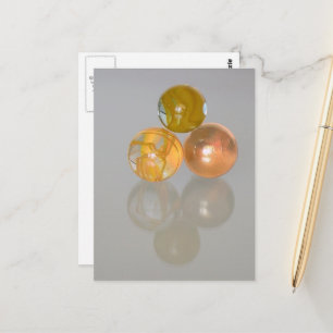 Tarjeta postal - canicas naranjas