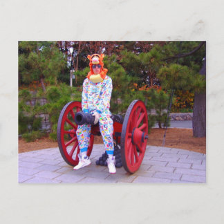 Tarjeta postal Cannon Straddler