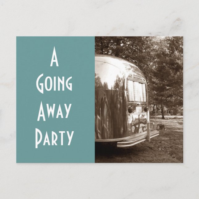 Tarjeta postal Caravana antigua para irse (Anverso)