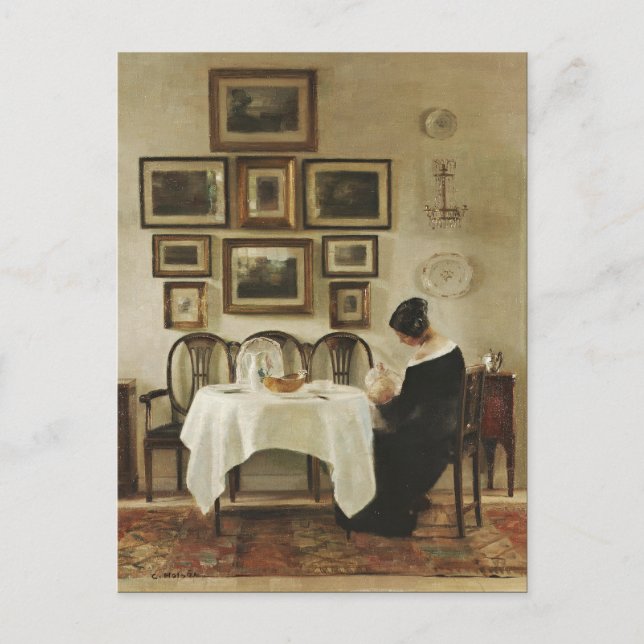 Tarjeta postal Carl Holsøe Mother and child CC0570 (Anverso)