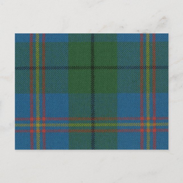 Tarjeta postal Carmichael Ancient Tartan Print (Anverso)