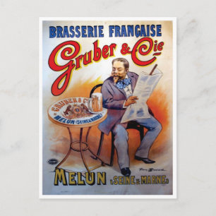 Tarjeta postal - Carteles antiguos de Gruber & Cie