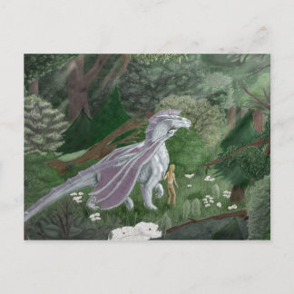Tarjeta postal CasualStrollElf&Dragon