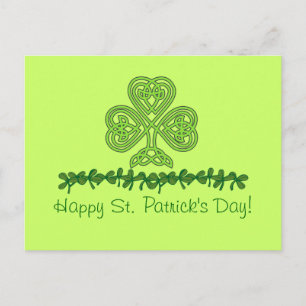 Tarjeta postal Celtic Shamrock St. Patrick's Day