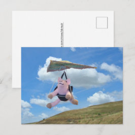 Tarjeta postal - Cerdo volador no es imposible