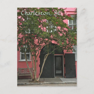 Tarjeta postal Charleston Pink House