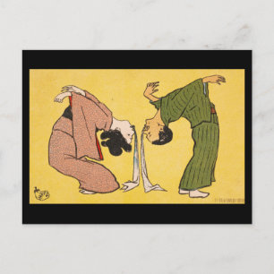 Tarjeta postal - ¿Cinta de limbo de ukiyo-e japoné