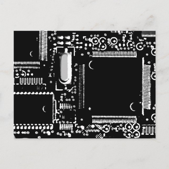 Tarjeta postal Circuit B&W 2 (Anverso)