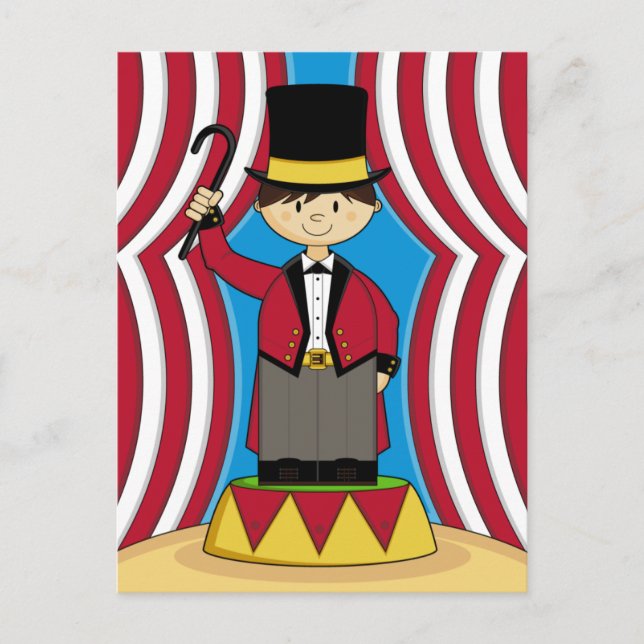 Tarjeta postal Circus Ringmaster (Anverso)