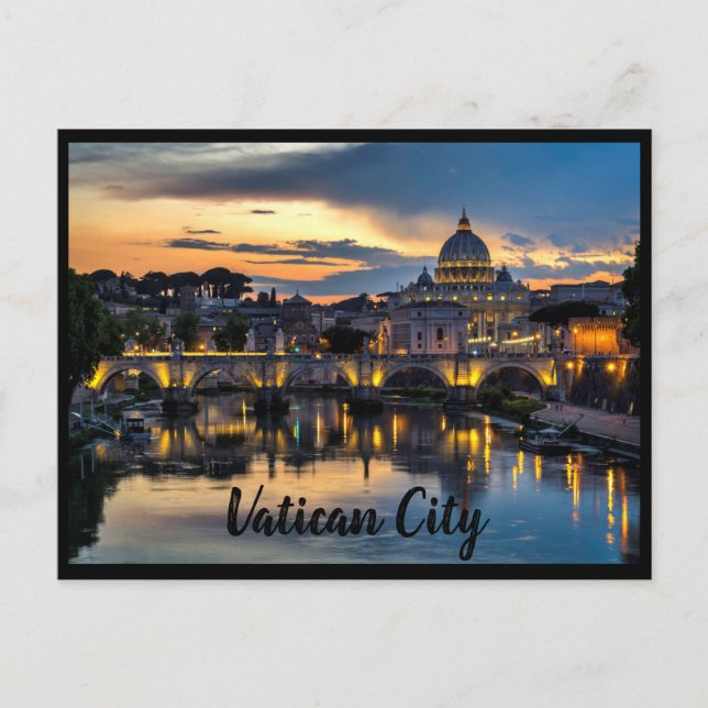 Tarjeta postal Ciudad del Vaticano, Roma, Italia (Anverso)