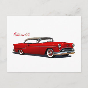Tarjeta postal clásica de coches