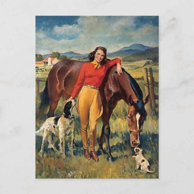 Tarjeta postal clásica de Ilustracion (Anverso)