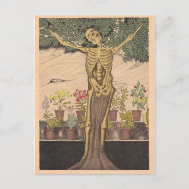 Tarjeta postal clásica de Ilustracion (Anverso)